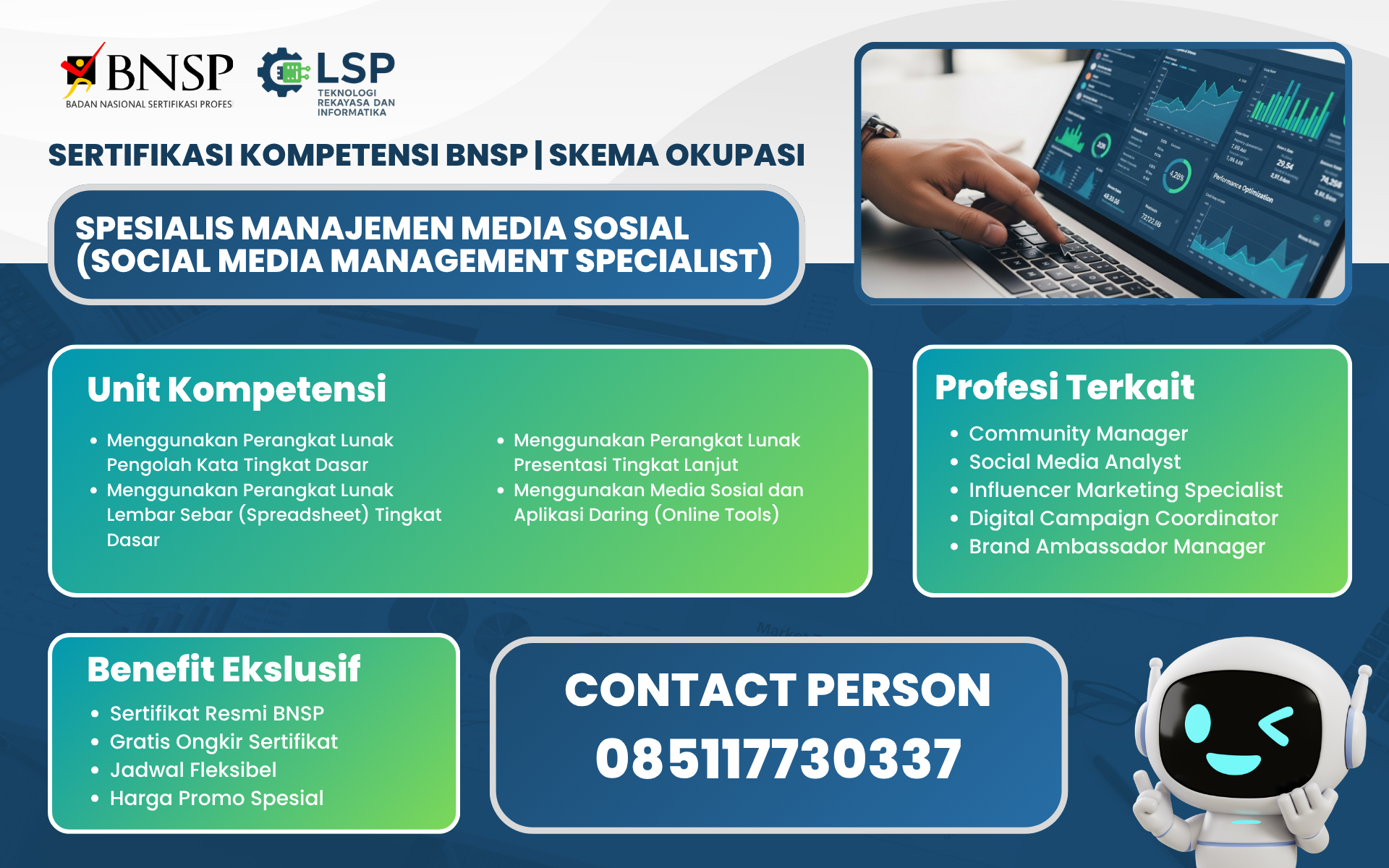 Spesialis Manajemen Media Sosial (Social Media Management Specialist)