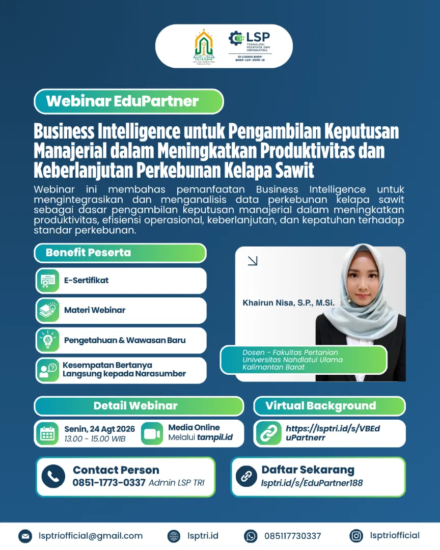 Business Intelligence untuk Pengambilan Keputusan Manajerial dalam Meningkatkan Produktivitas dan Keberlanjutan Perkebunan Kelapa Sawit